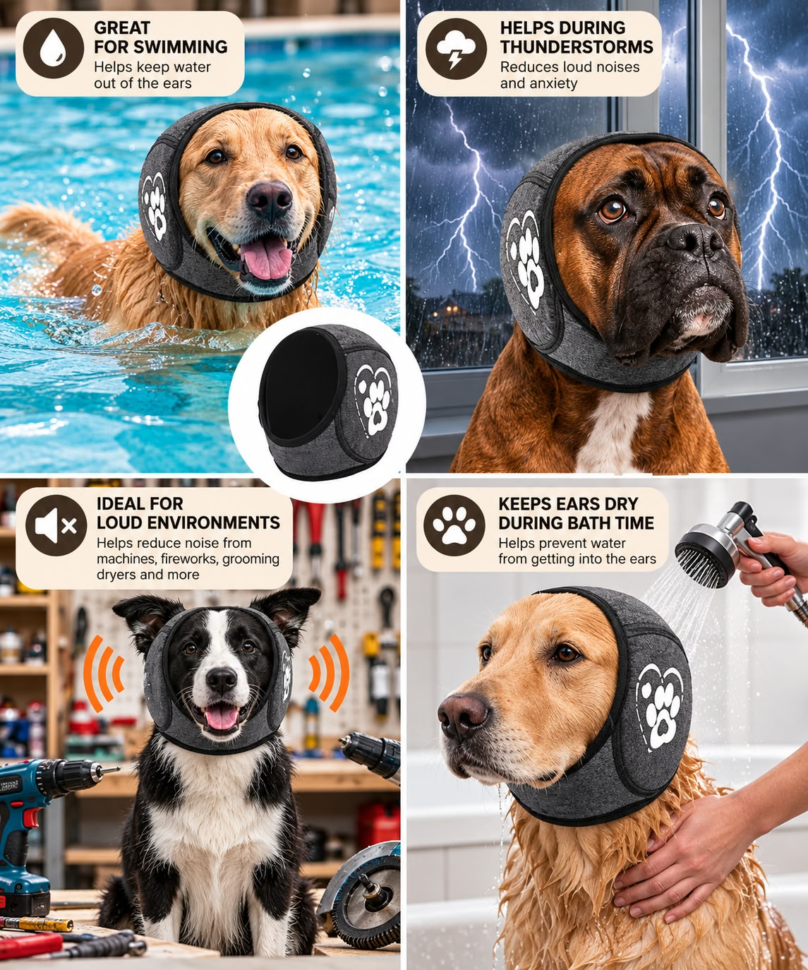 Pet Noise-Reduction Earmuffs