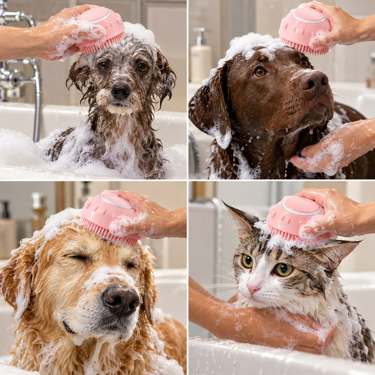 Pet Shampoo Brush
