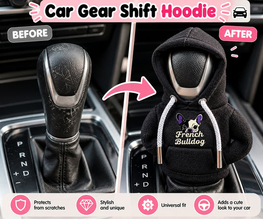 French Bulldog Car Gear Shift Hoodie